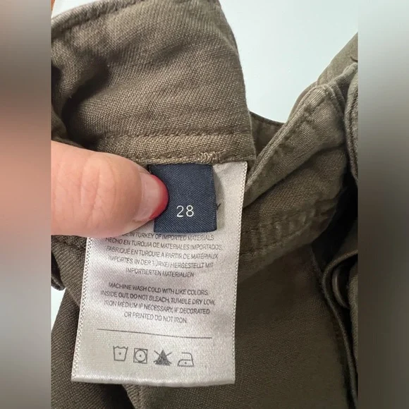 Citizens of Humanity Agni Army Green Cuffed‎ Utility Pants Trousers Size 28/6 - Picture 8 of 11